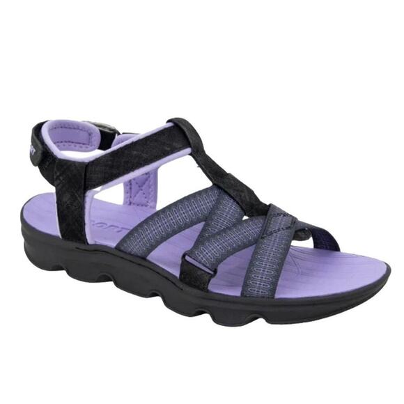 Jsport by Jambo Women's Strap Sandal Black Purple Size 11 NIB - Picture 6 of 11